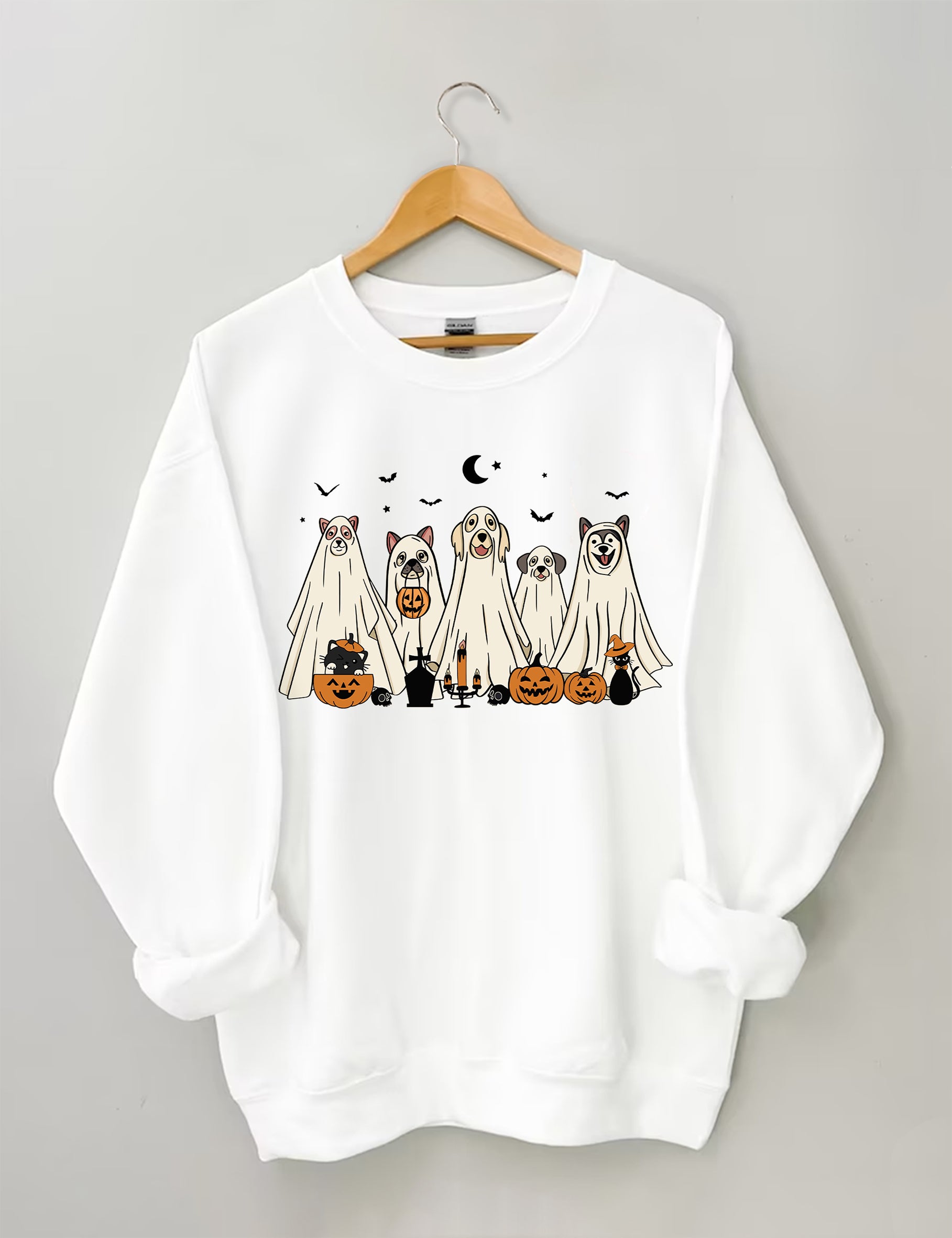 Halloween Ghost Dog Sweatshirt