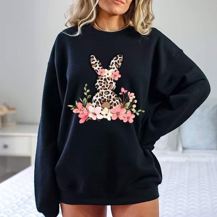 Floral Bunny Sweatshirt