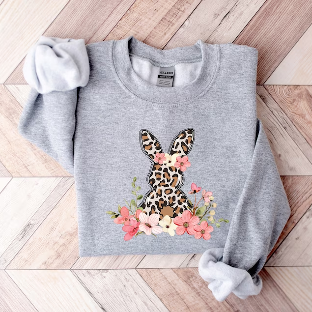 Floral Bunny Sweatshirt