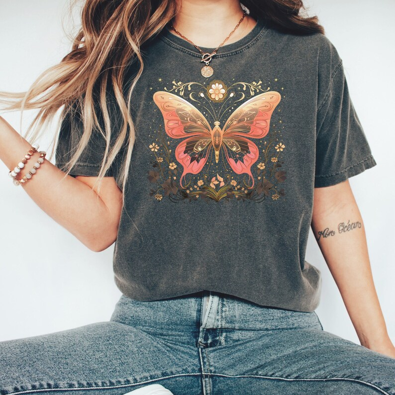 Celestial Moon Moth Butterfly T-shirt