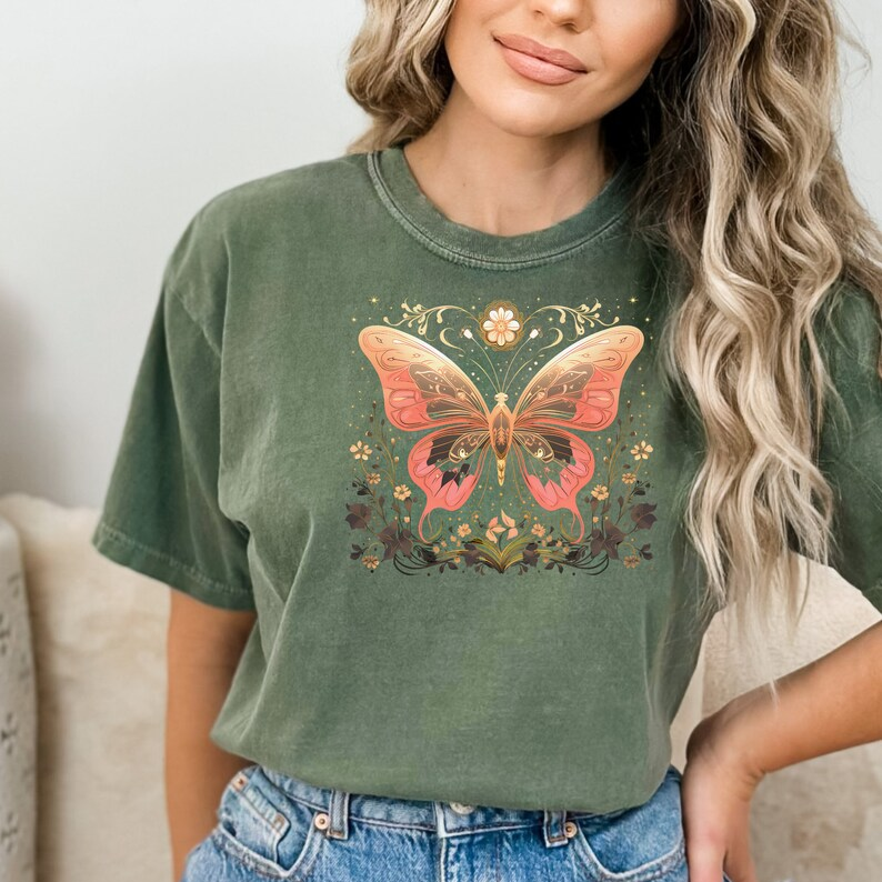 Celestial Moon Moth Butterfly T-shirt