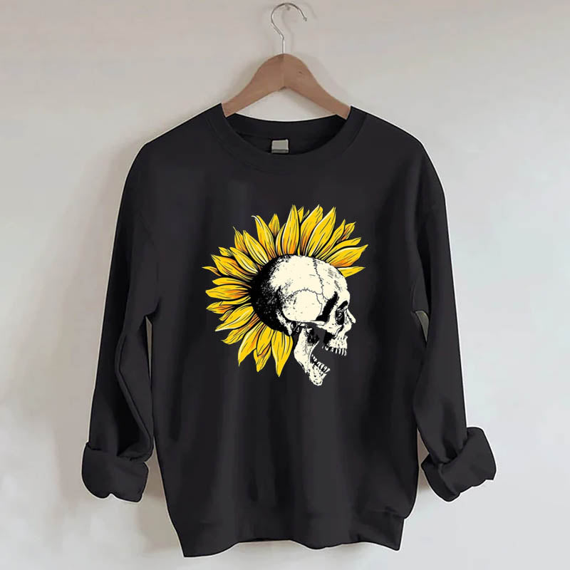 Ghost And Sun Flower Sweatshirt