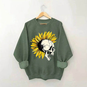 Ghost And Sun Flower Sweatshirt