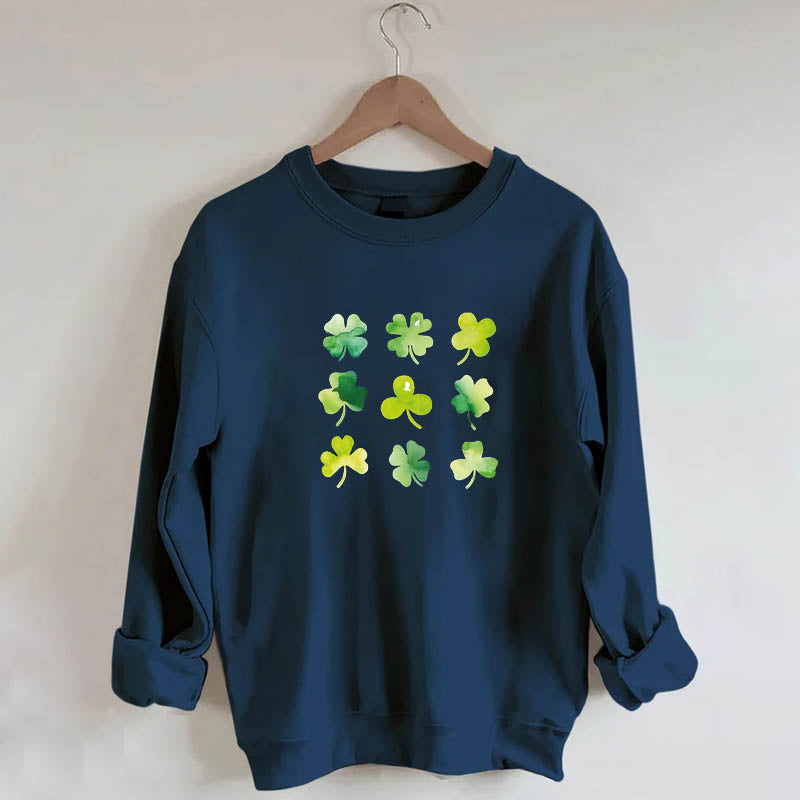 Watercolor Shamrocks Sweatshirt