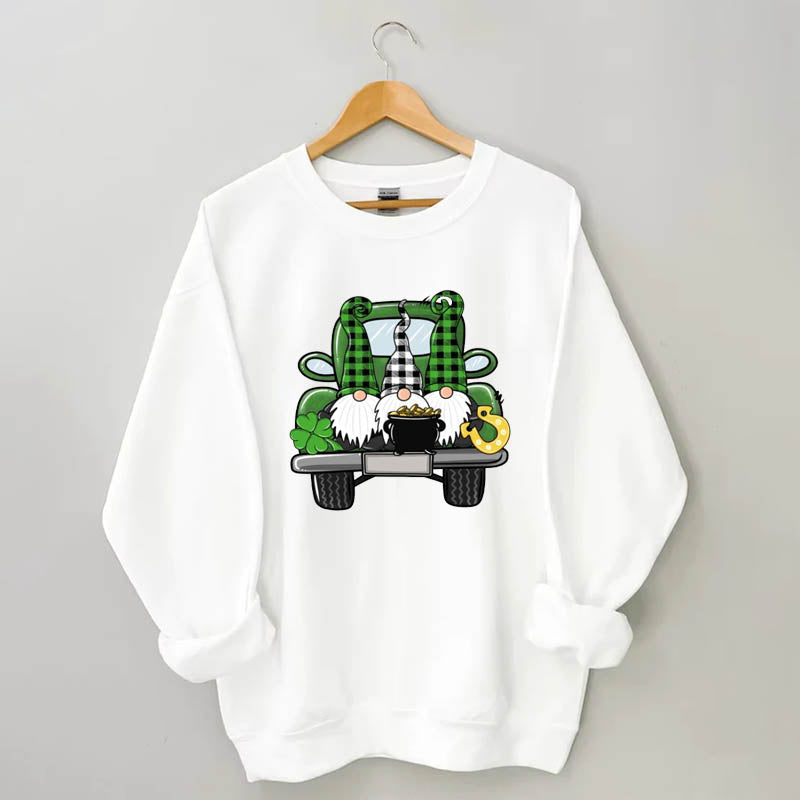 St Patrick's Day Truck Sweatshirt