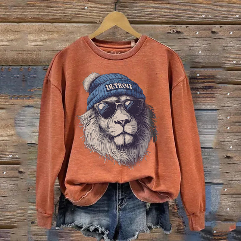 Detroit Football Mascot Sweatshirt