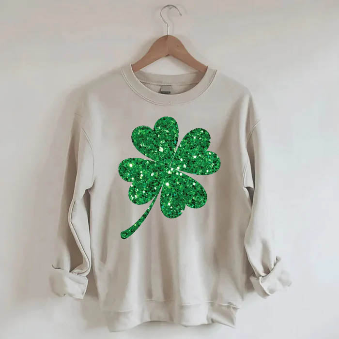 Women Glitter Patrick's Day Sweatshirt