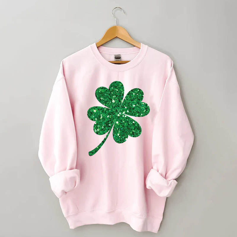 Women Glitter Patrick's Day Sweatshirt