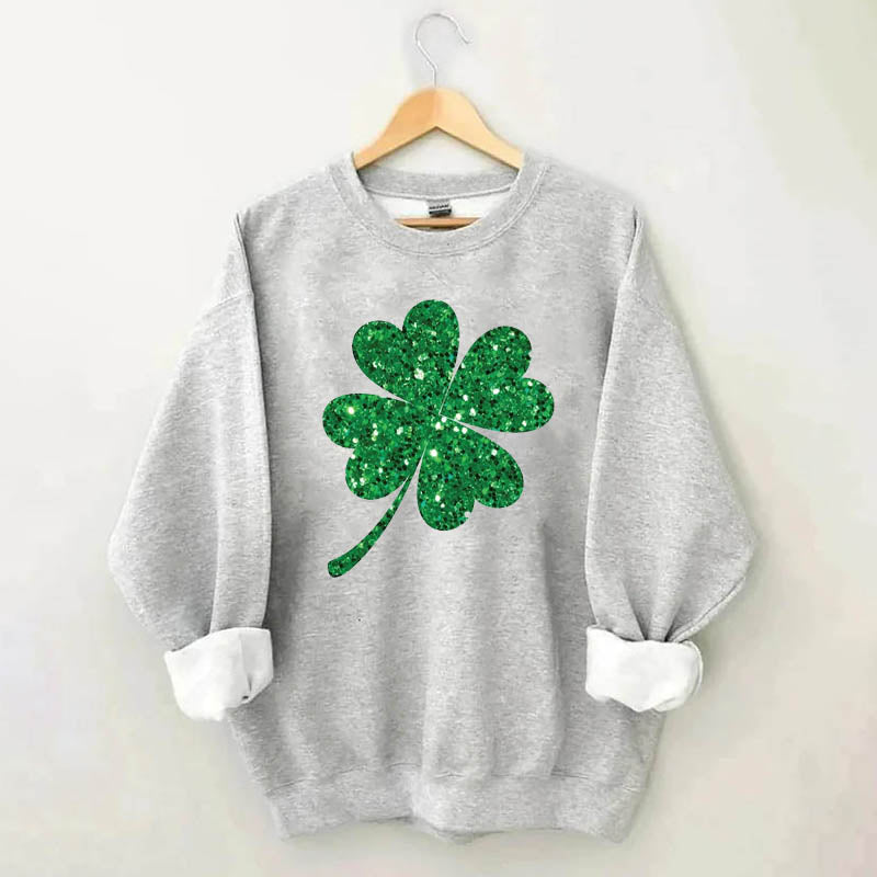 Women Glitter Patrick's Day Sweatshirt