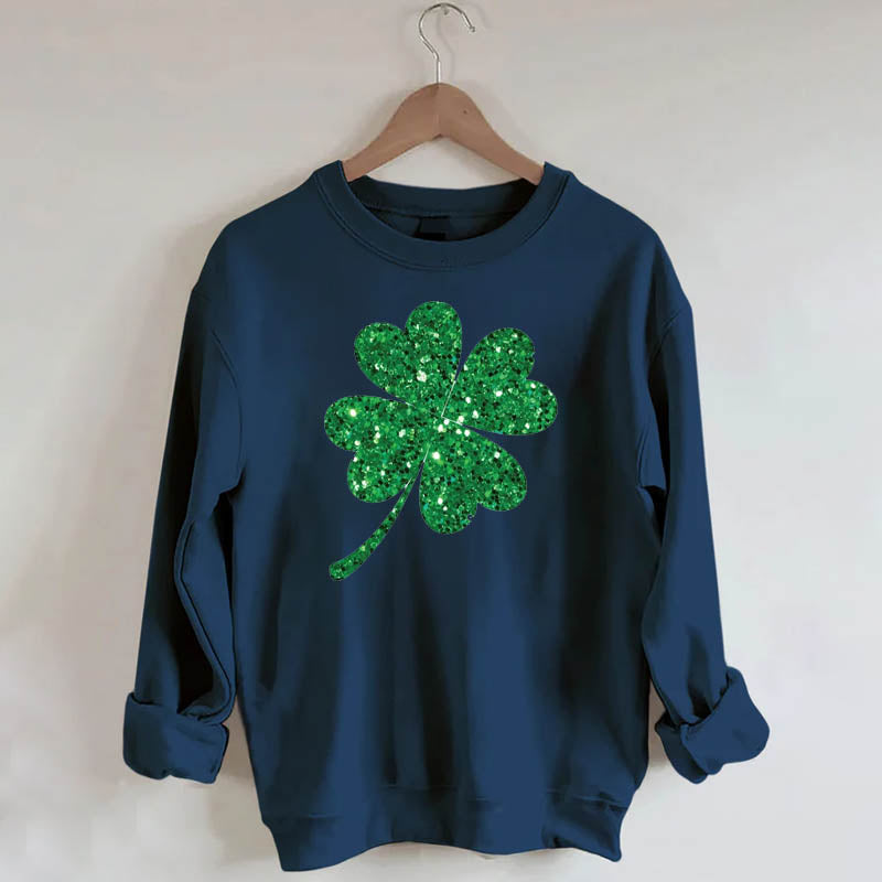 Women Glitter Patrick's Day Sweatshirt