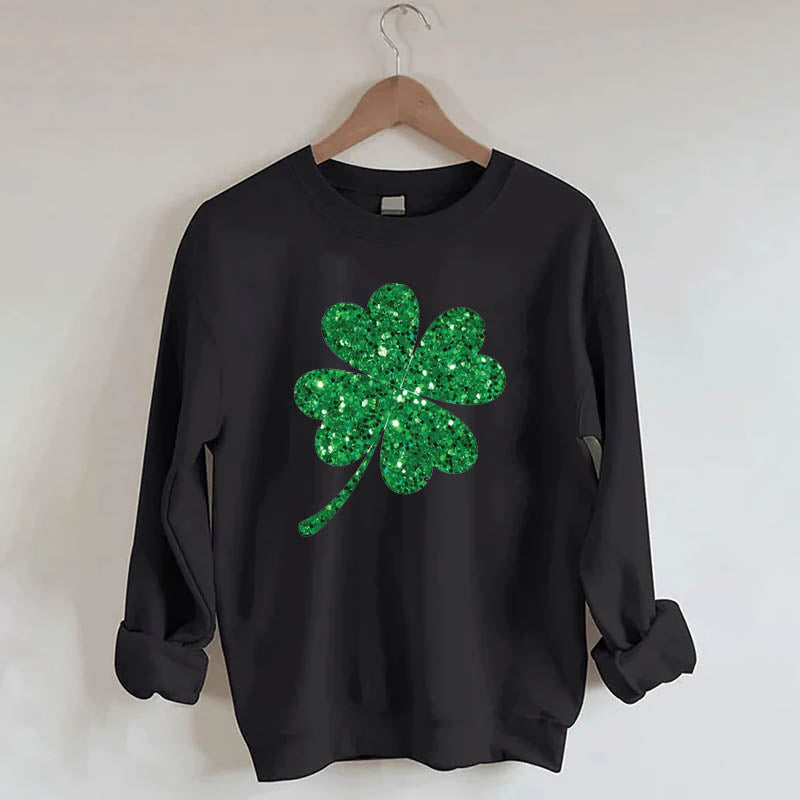 Women Glitter Patrick's Day Sweatshirt