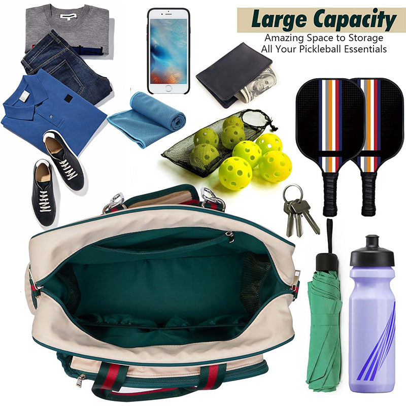 Waterproof Pickle Racket Bag Racket Tote Bag Weekend Sports Bag