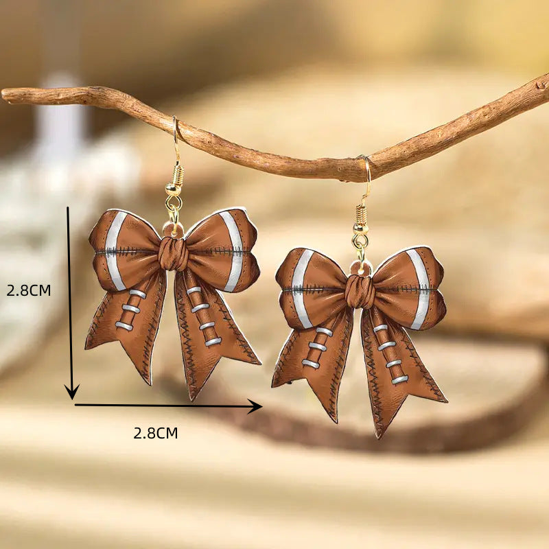 Basketball Butterfly Creative Design Fashion Earrings
