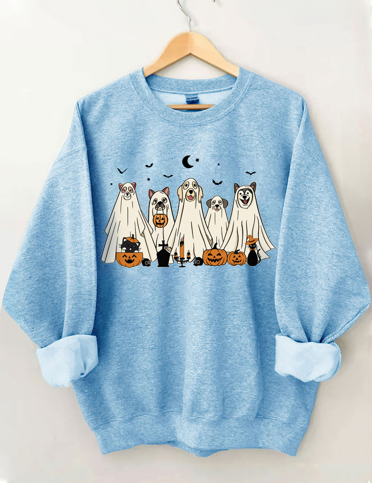 Halloween Ghost Dog Sweatshirt