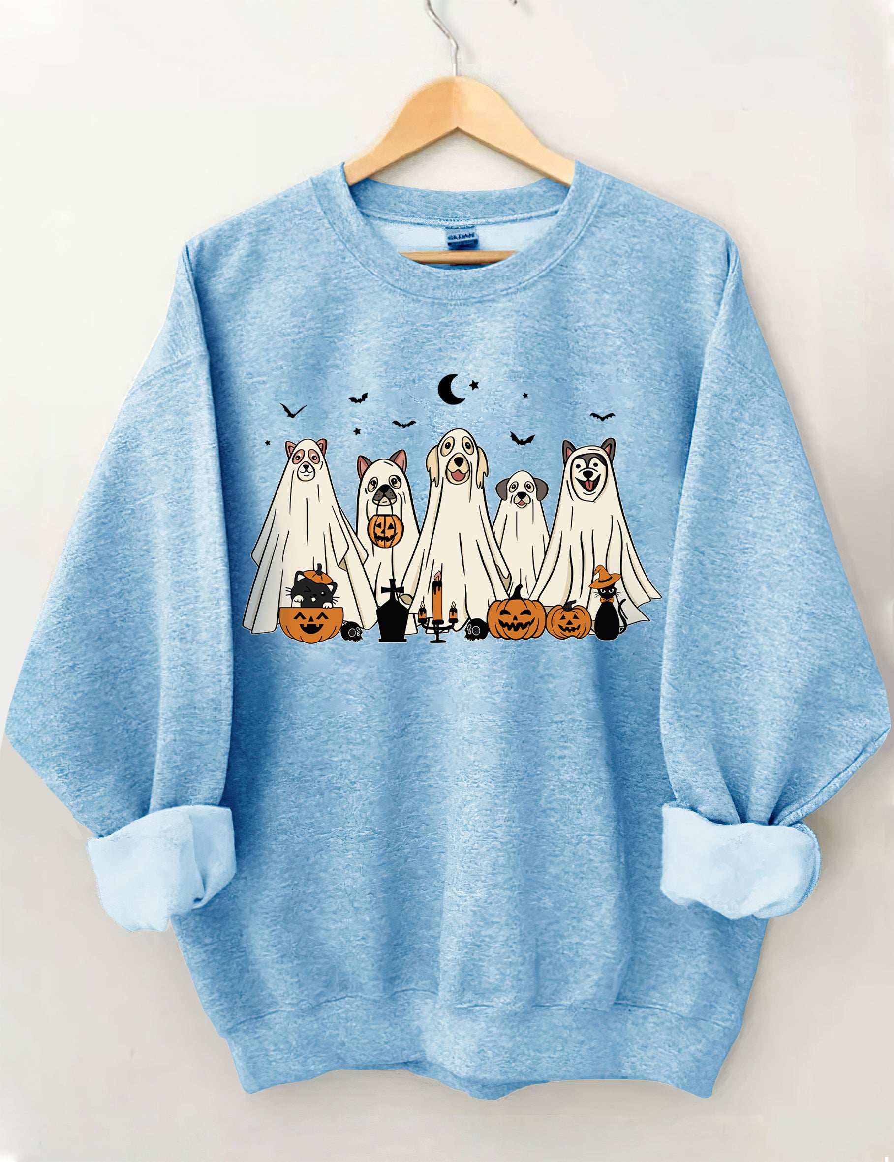 Halloween Ghost Dog Sweatshirt