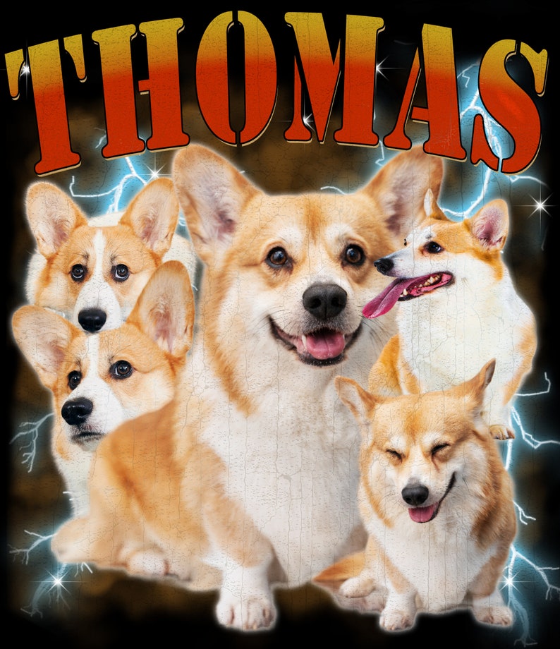 Custom Photo Vintage Tee For Pet Lover