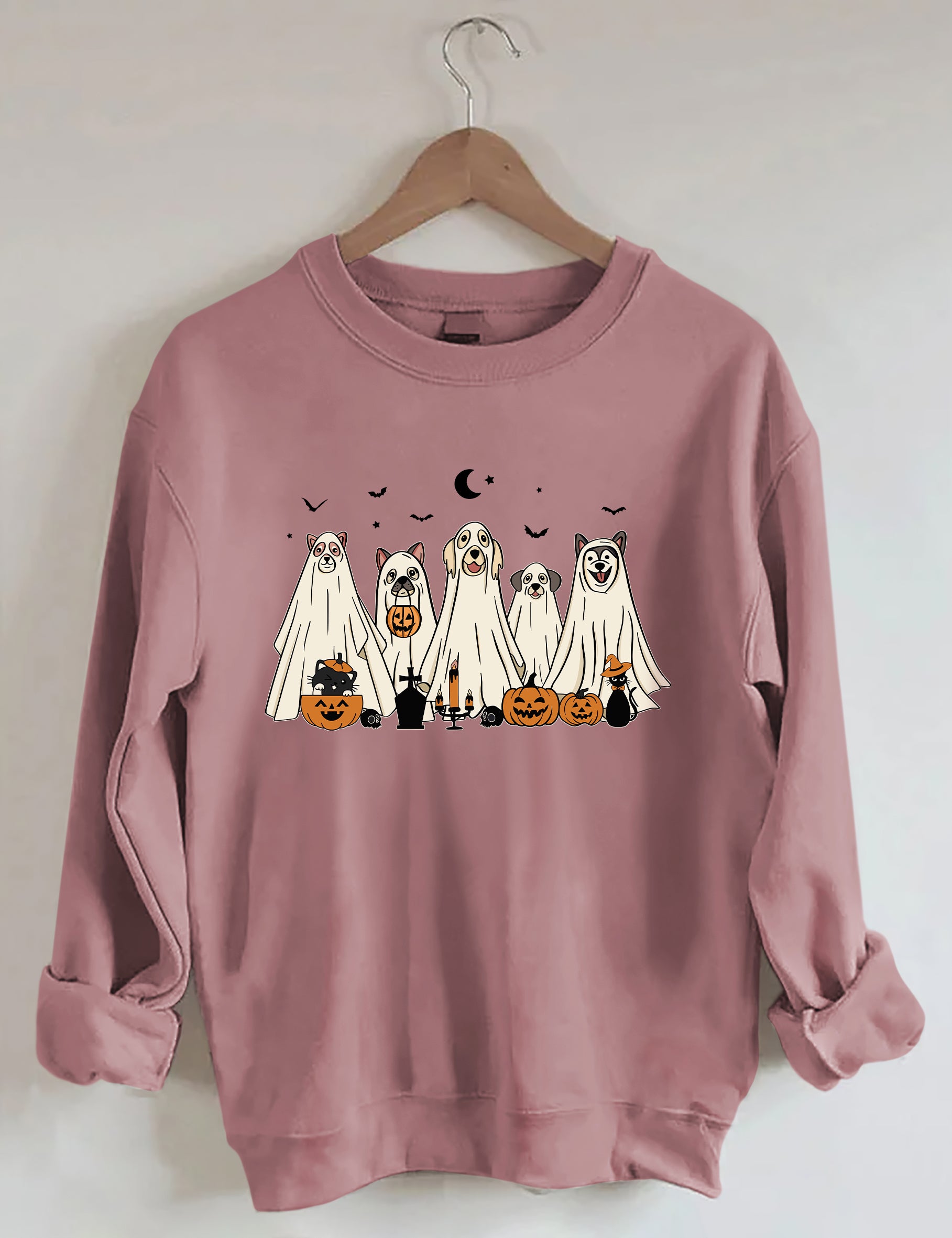 Halloween Ghost Dog Sweatshirt