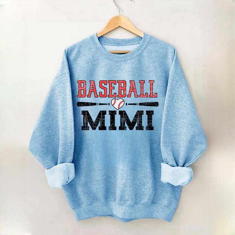 Mimi Baseball Ladies Cute Sweatshirt