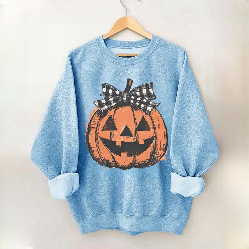 Preppy Jack o Lantern Sweatshirt
