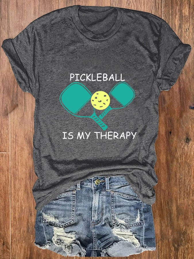 Women's pickleball is my therapy casual T-shirt