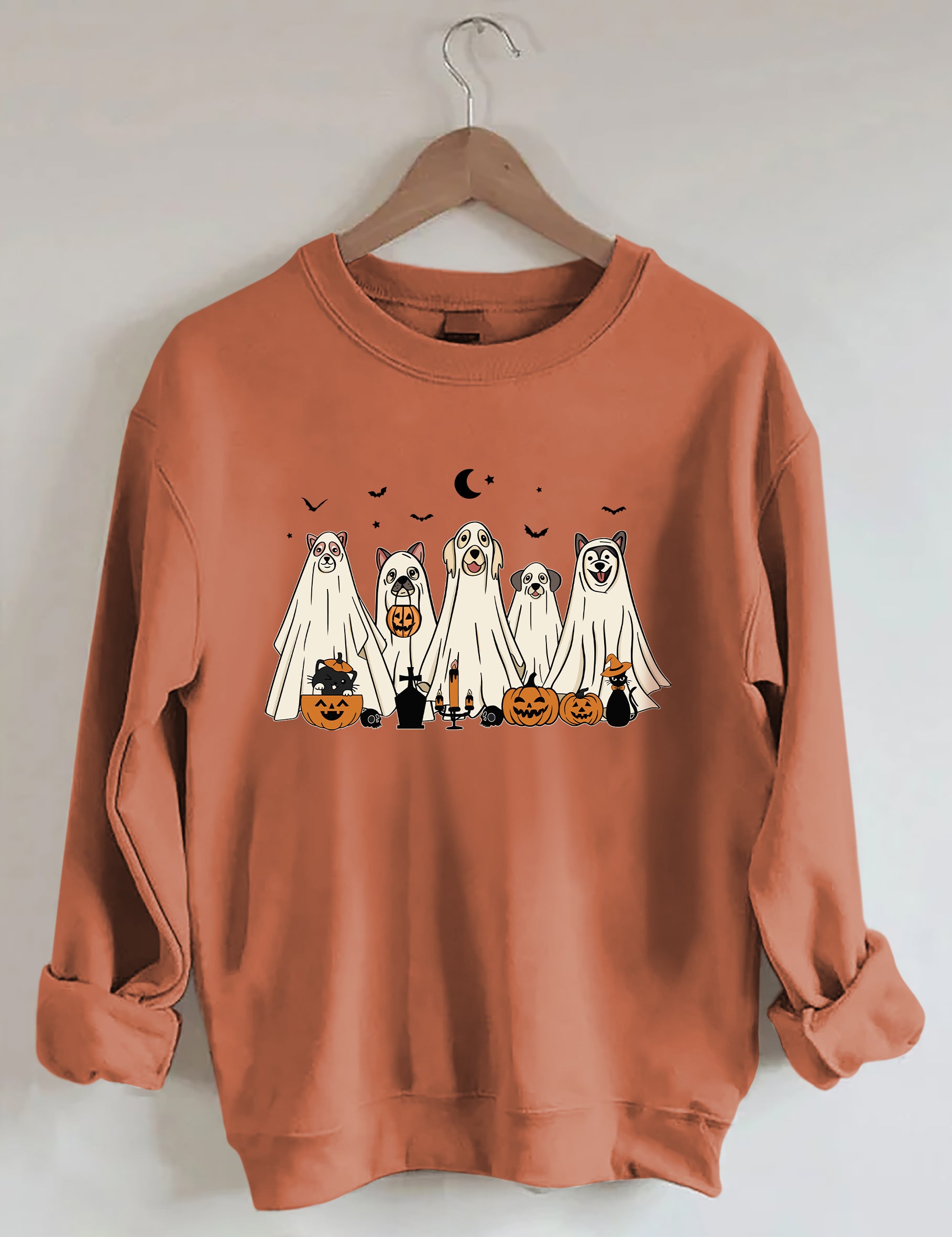 Halloween Ghost Dog Sweatshirt