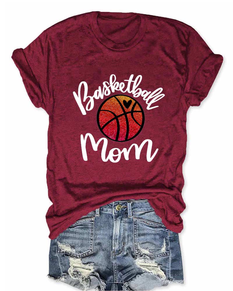 Basketball Mom Graphic T-Shirt