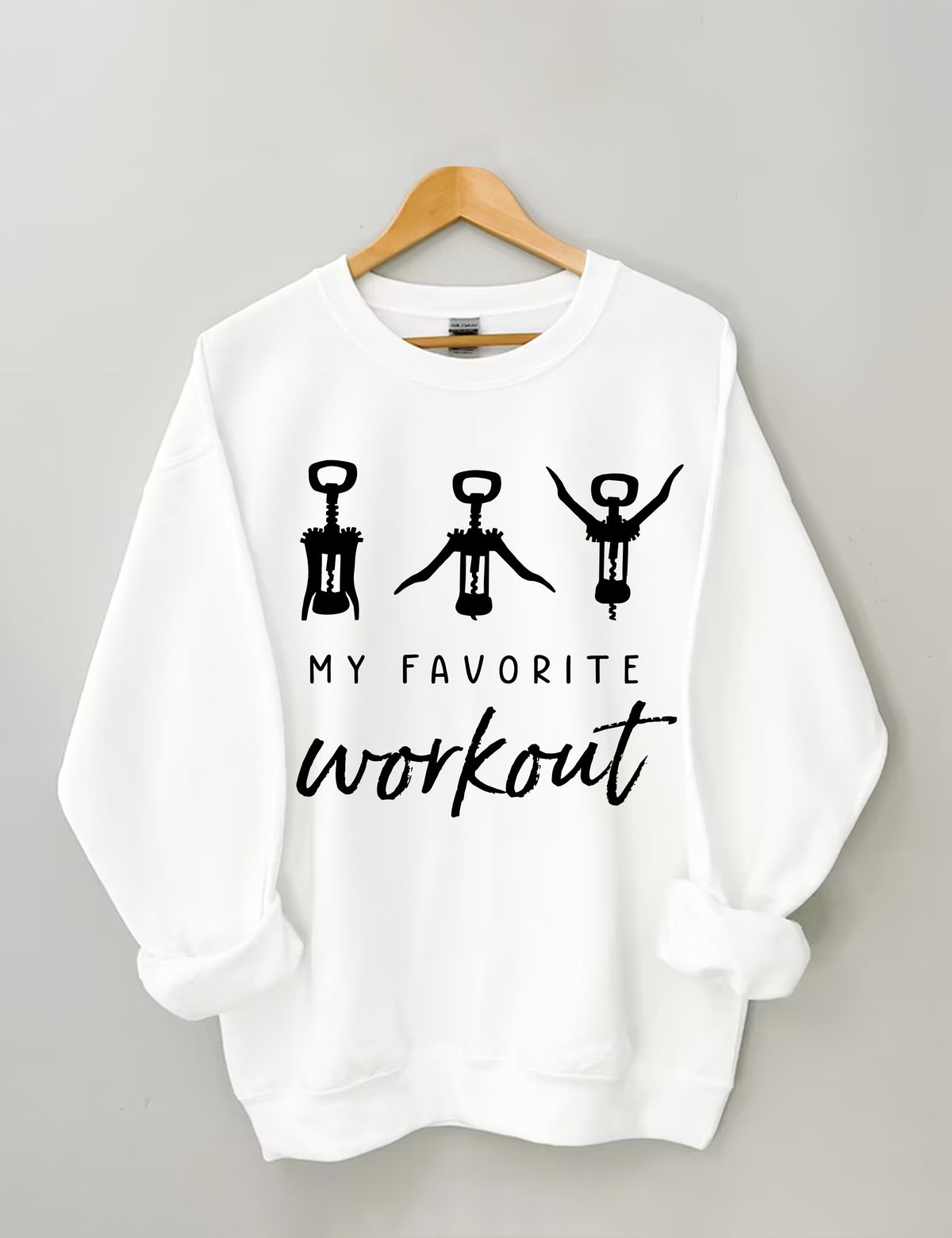 Wine Favorite Workout Sweatshirt