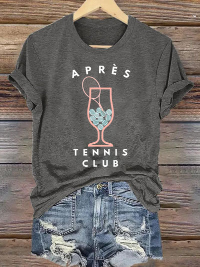 Women's Apres Tennis Print T-shirt