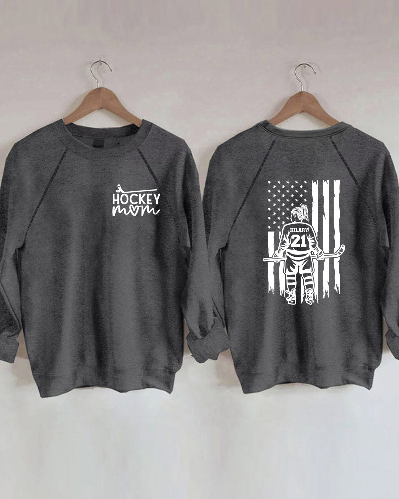 Customized Ice Hockey Mom Sweatshirt