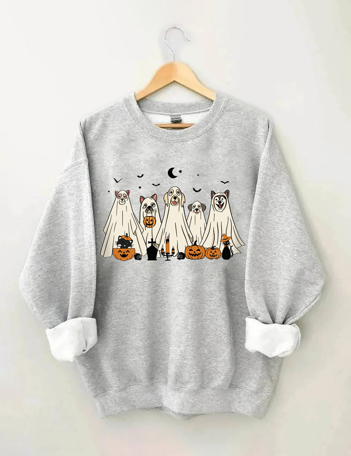 Halloween Ghost Dog Sweatshirt
