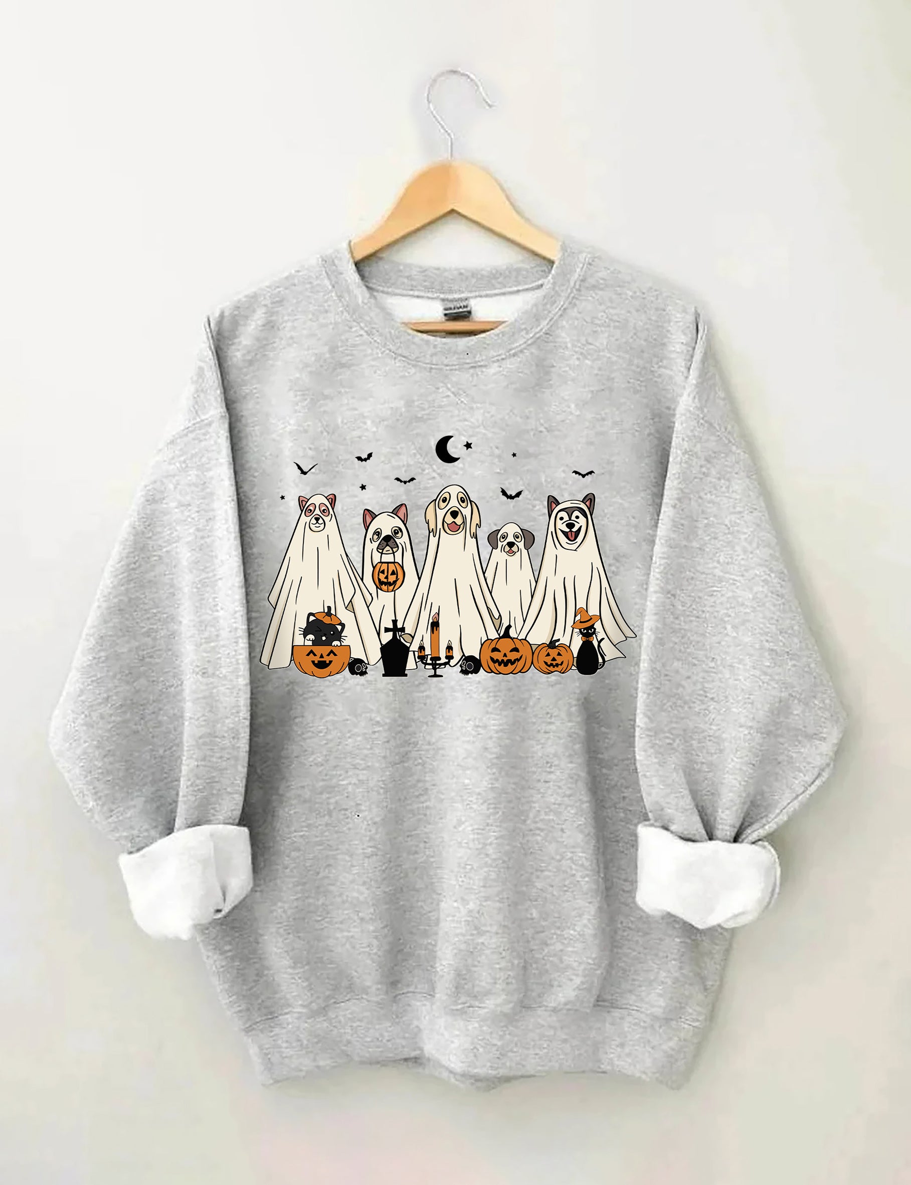 Halloween Ghost Dog Sweatshirt