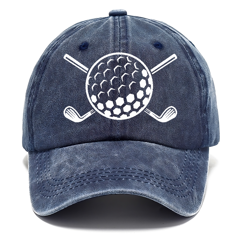 Golf Ball And Clubs Classic Cap