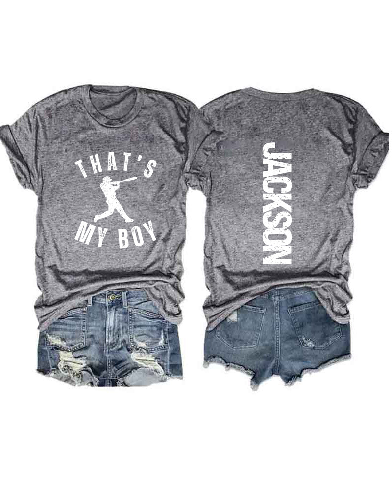 Personalized That's My Boy Baseball T-Shirt
