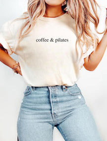 Coffee & Pilates Comfort Colors T-Shirt
