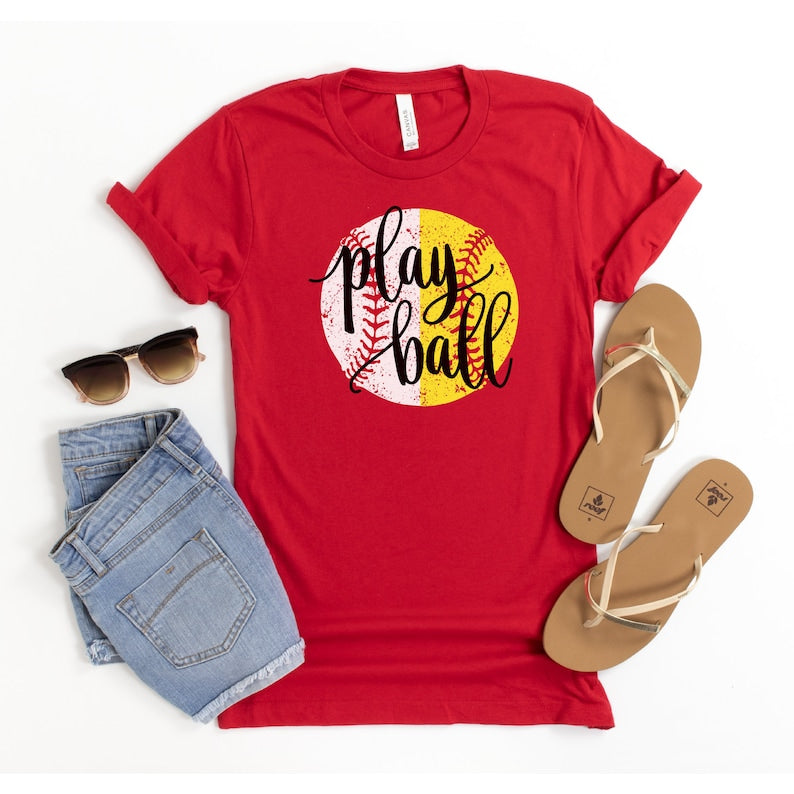 Play Baseball and Softball  T-Shirts