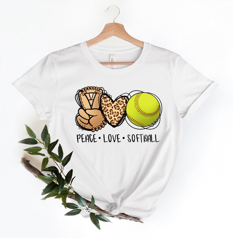 Peace Love Softball Tshirt