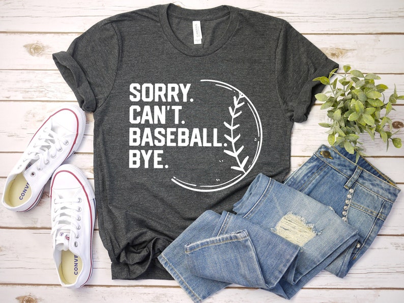 Game day vibes sorry can't baseball bye T-shirts