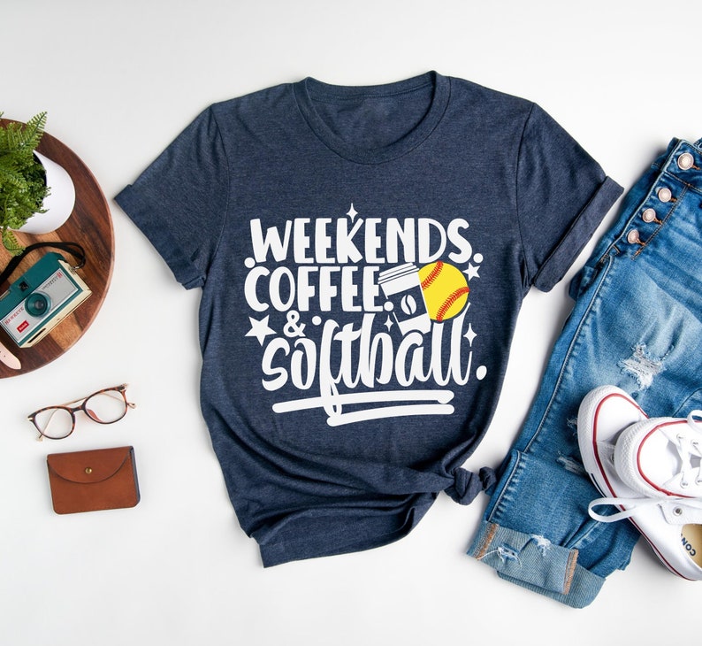 Weekends Coffee & Softball T-shirt