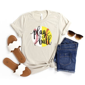 Play Baseball and Softball  T-Shirts