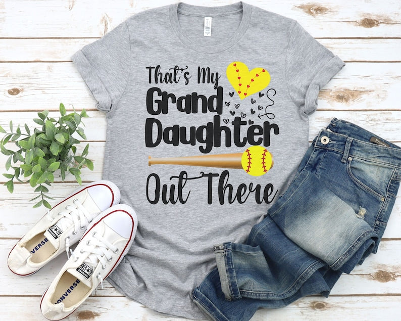 That's My Grand Daughter Softball T-shirt