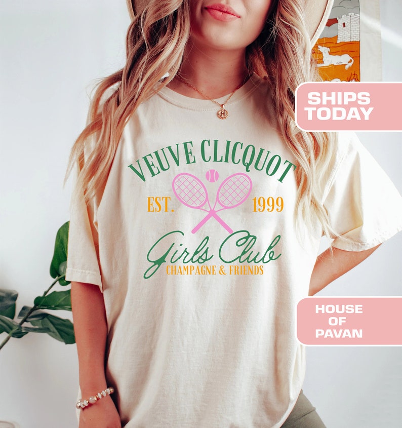 Veuve Clicquot Girls Club Champagne & Friends Tennis  T-Shirt