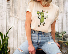 Pickle Playing Pickleball Player T-Shirt