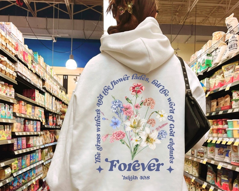 Jesus Hoodie Aesthetic Christian Sweatshirt Womens Religious Shirt Bible Verse Shirt Christian Gift For Her Trendy Oversized Faith Pullover