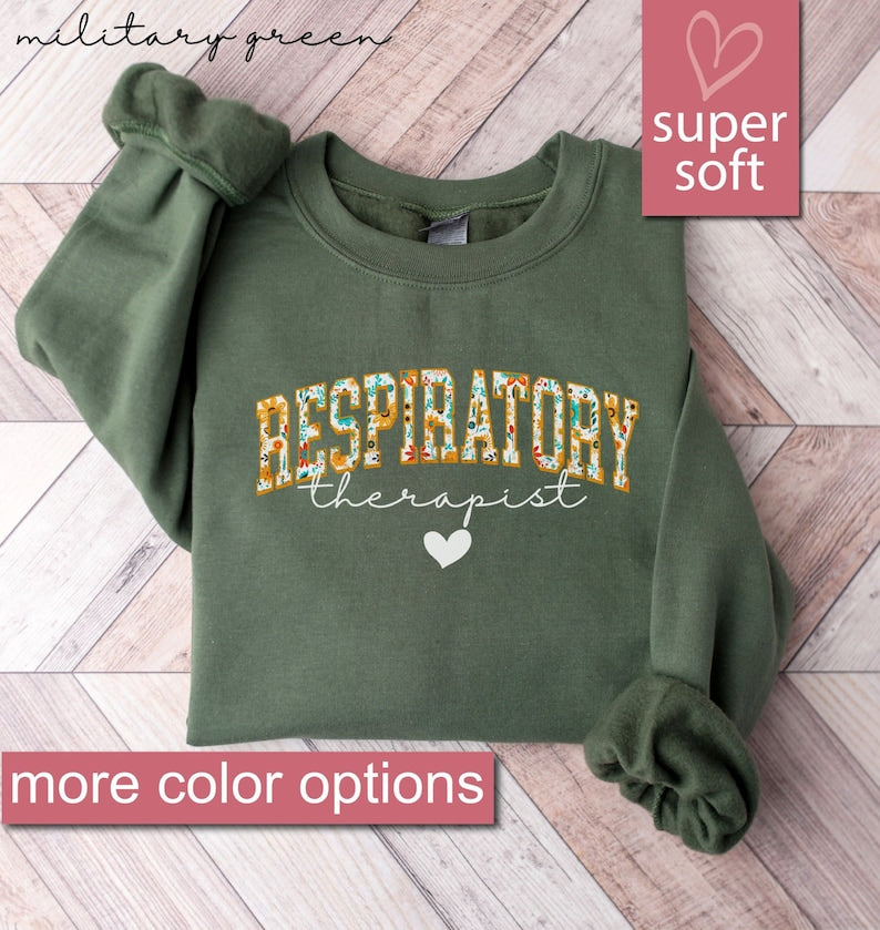 Floral Respiratory Therapy Sweatshirt