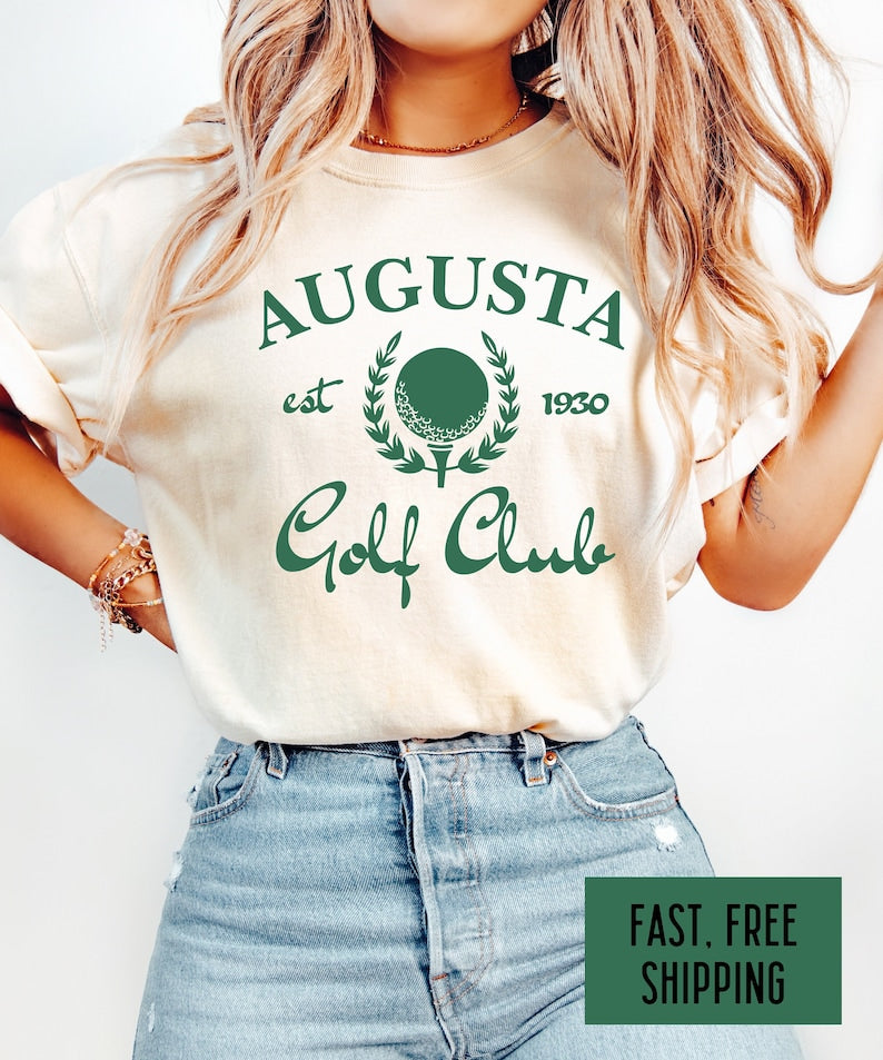 Augusta Vintage Style Golf Golfer T-Shirt