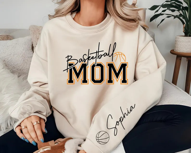Custom Name Basketball Mom Sweatshirt