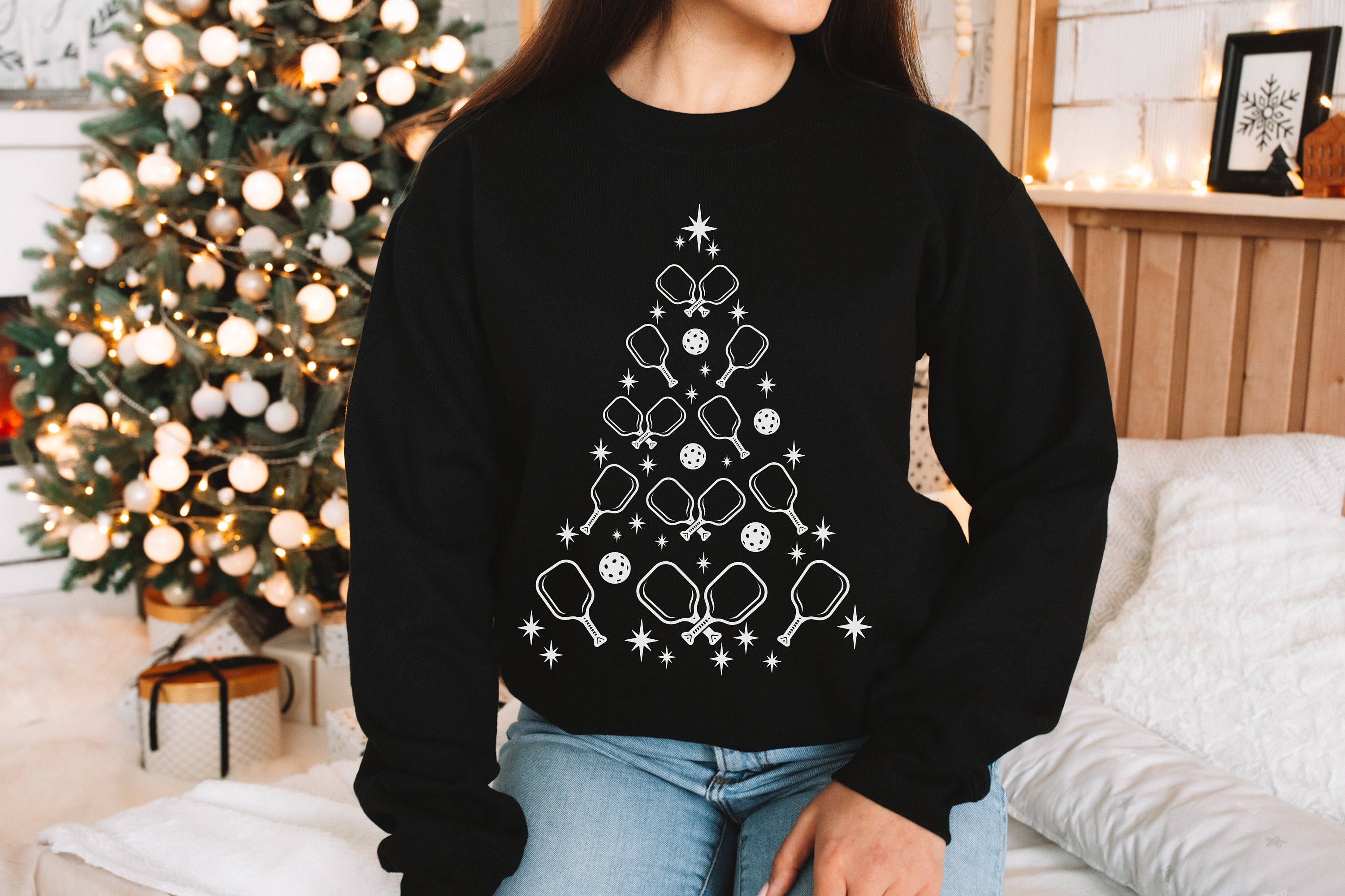 Pickleball Christmas Sweatshirt