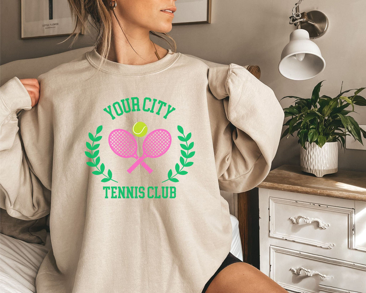 Custom Tennis Club Sweatshirt
