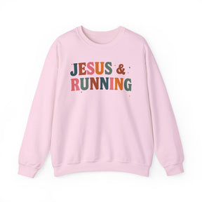 Jesus Running Marathoner Sweatshirt