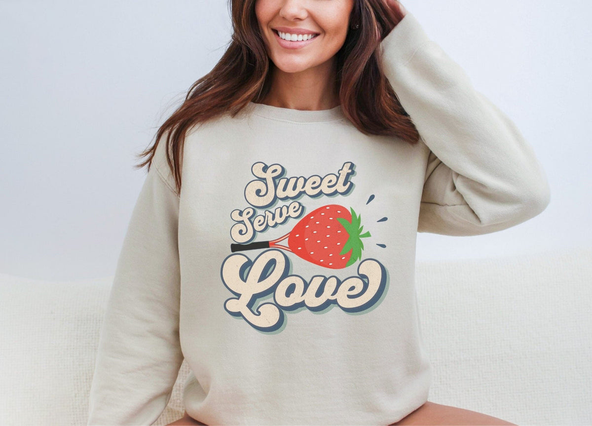 Sweet Serve Love Tennis Sweatshirt